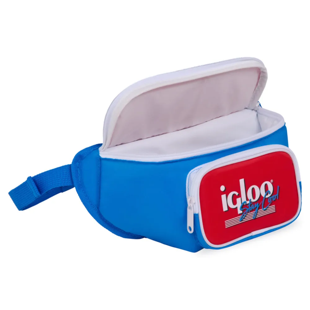 00063079-Igloo - Retro Fanny Pack Cooler Bag  - Coral Red