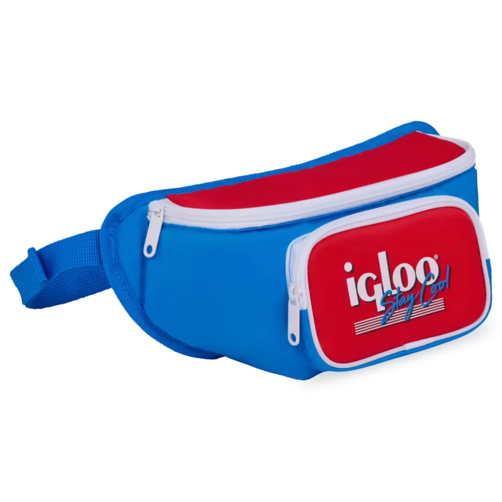 00063079-Igloo - Retro Fanny Pack Cooler Bag  - Coral Red