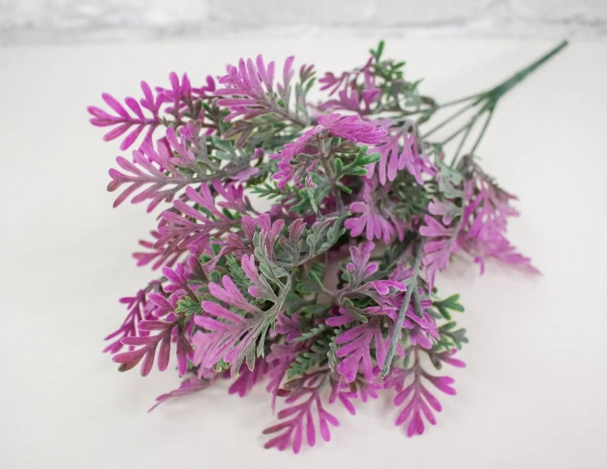 12" Lavender Leaf Spray - Lilac