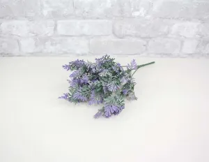12" Lavender Leaf Spray - Purple