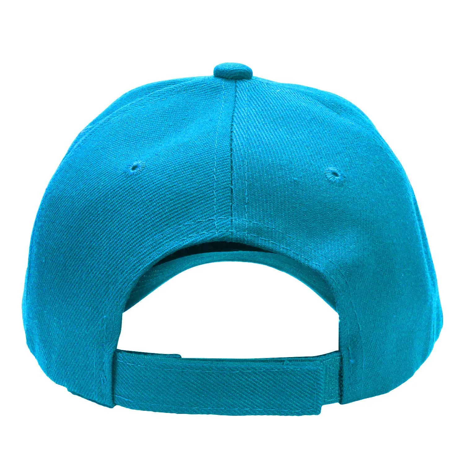 144-Pack Baseball Dad Cap Velcro Strap Adjustable Size - Turquoise