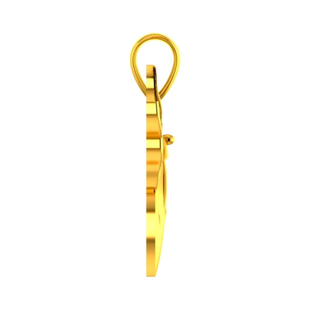 14k Unique Bird-shaped Gold Pendant