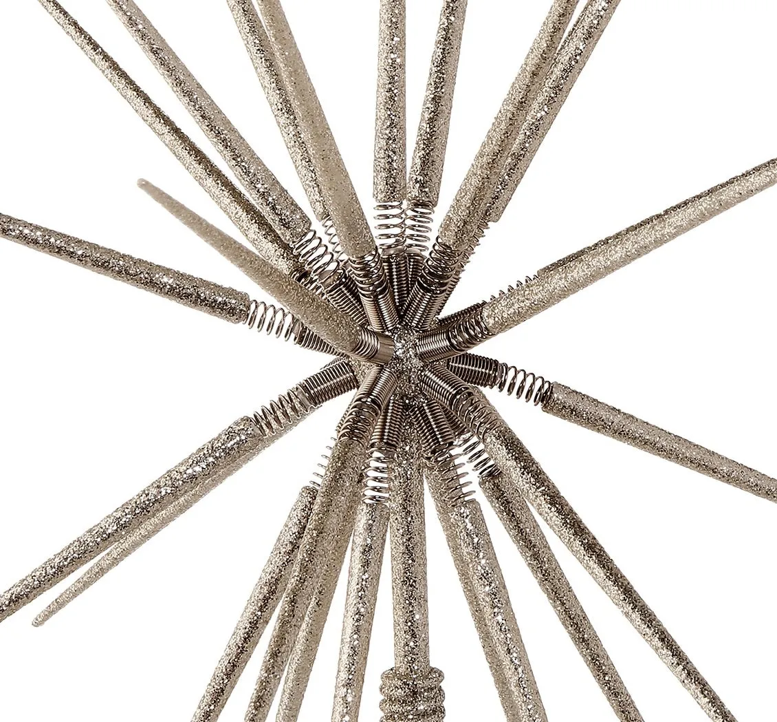 16" Silver Starburst Foldable Tree Topper