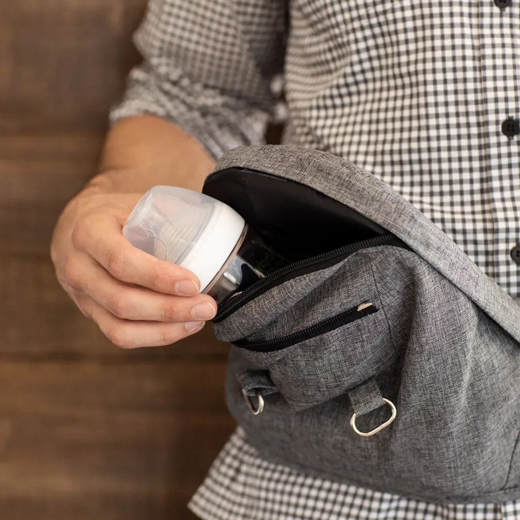 2-in-1 Carrier   Hip Seat - Grey