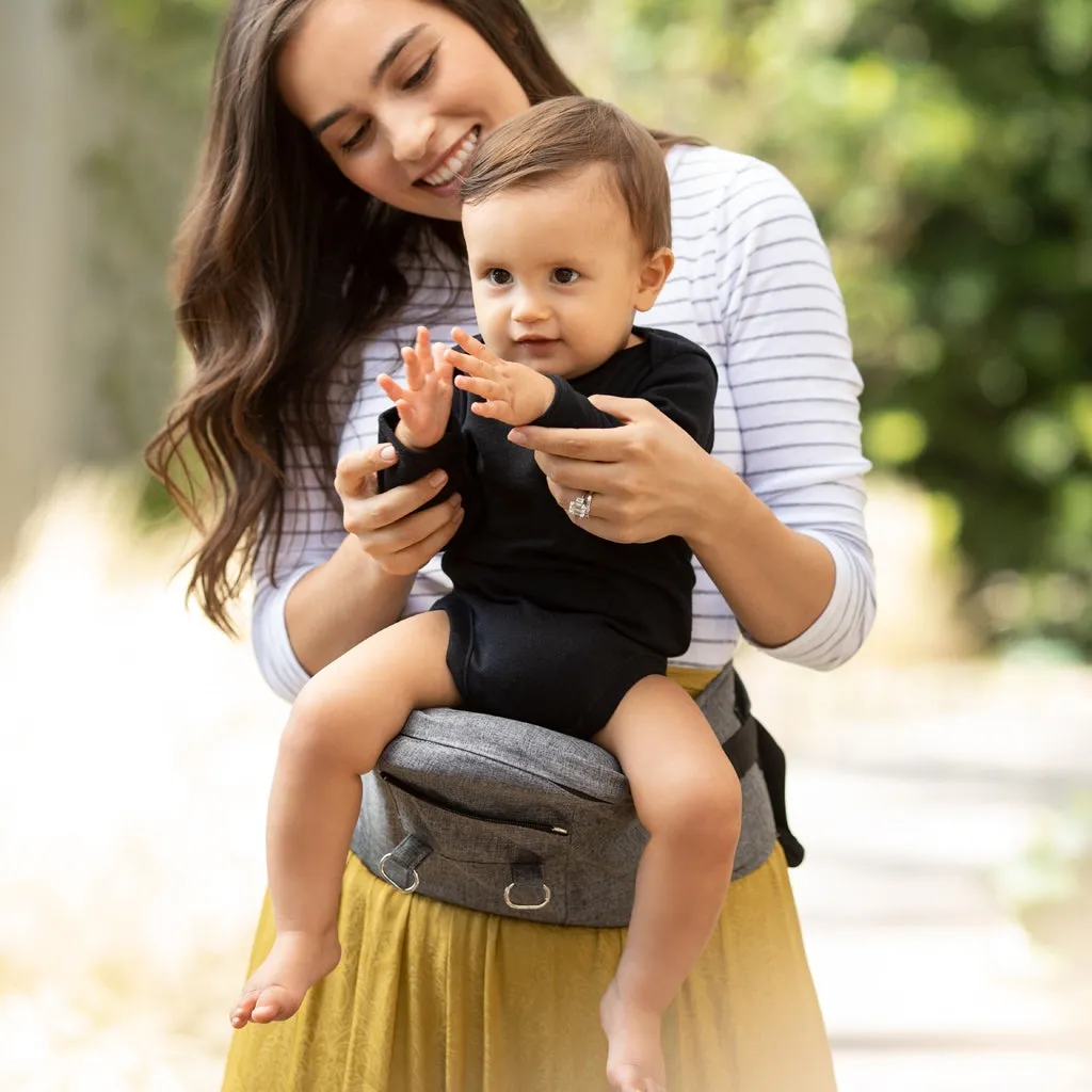 2-in-1 Carrier   Hip Seat - Grey