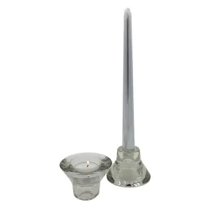 2-In-1 Glass Tealight / Candle Holder