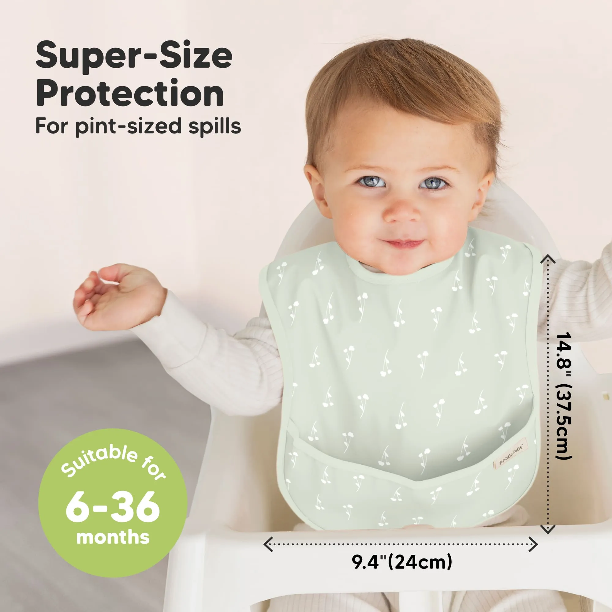 3-Pack Presto Waterproof Bibs (Bloom)
