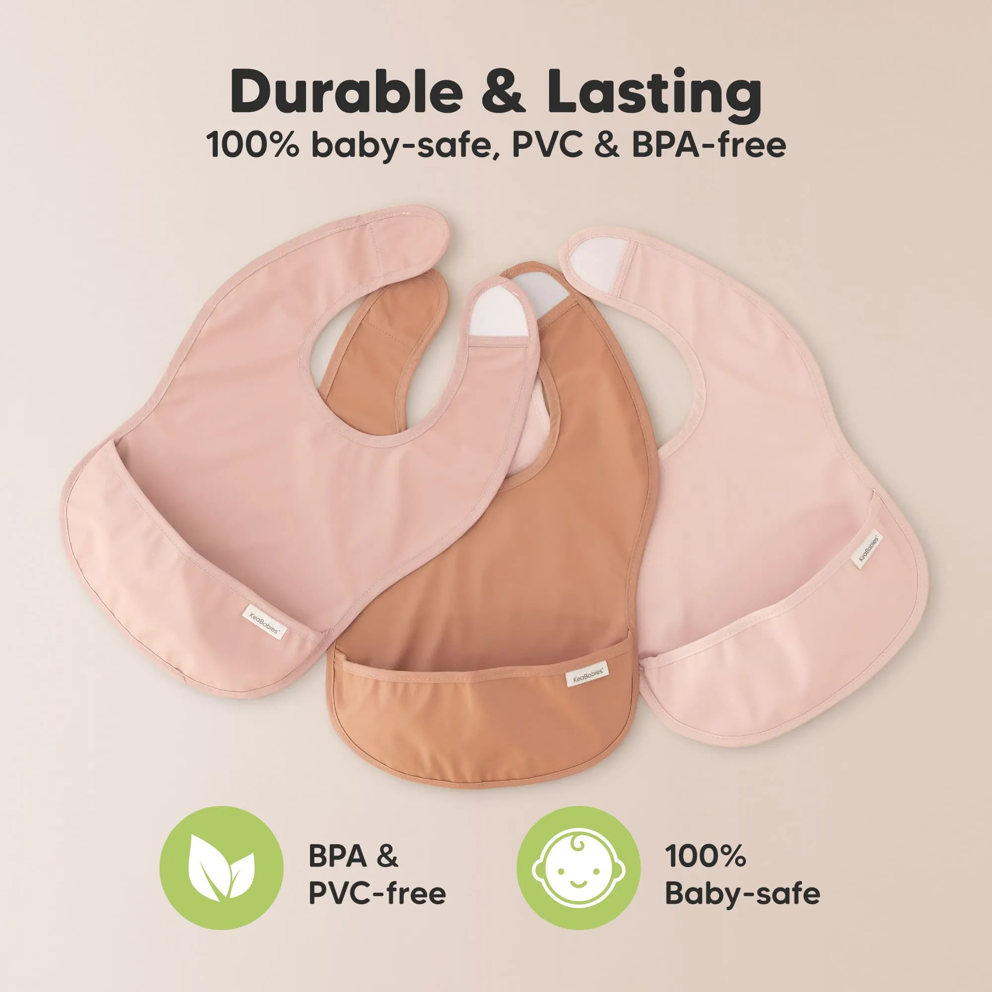 3-Pack Presto Waterproof Bibs (Fleur)
