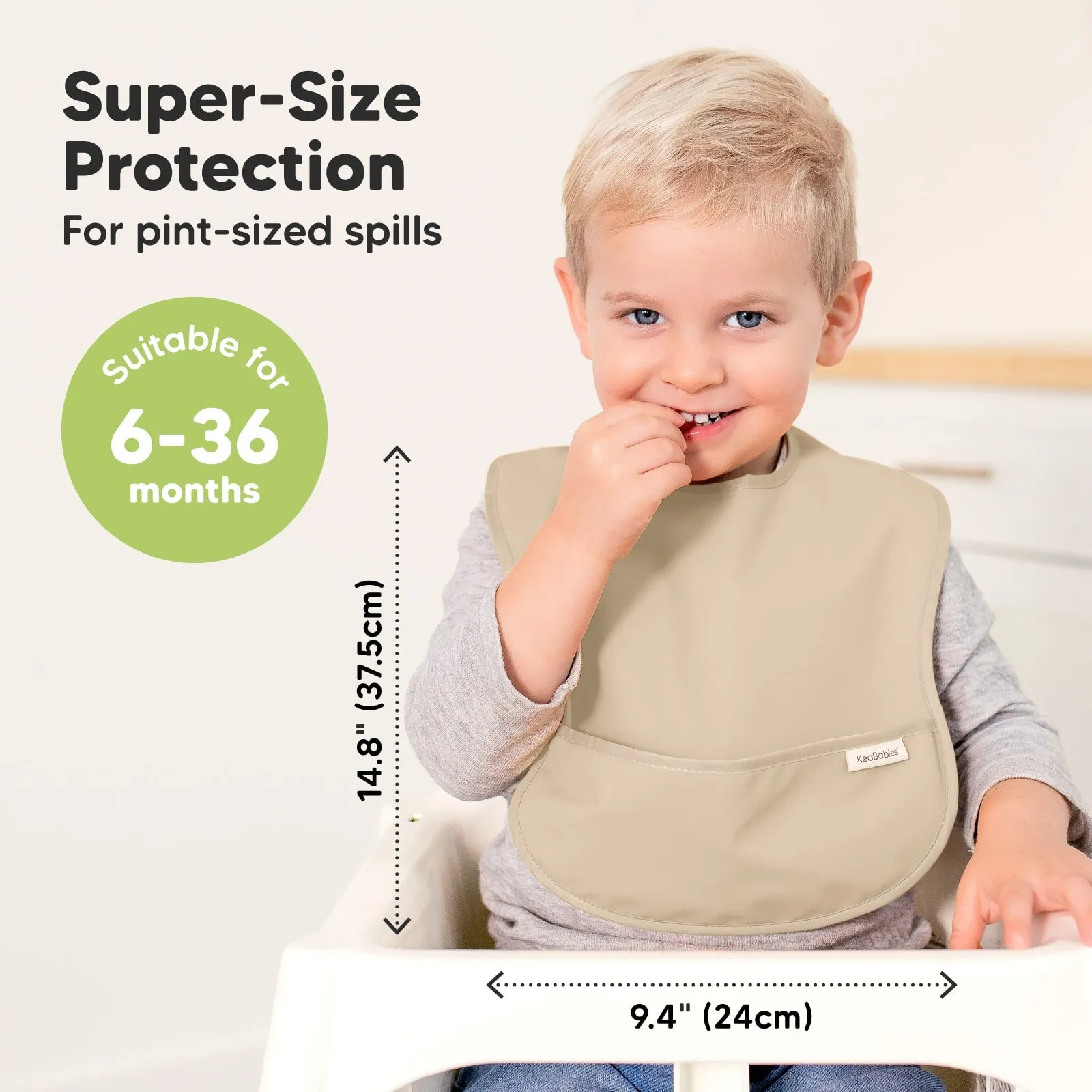3-Pack Presto Waterproof Bibs (Jade)