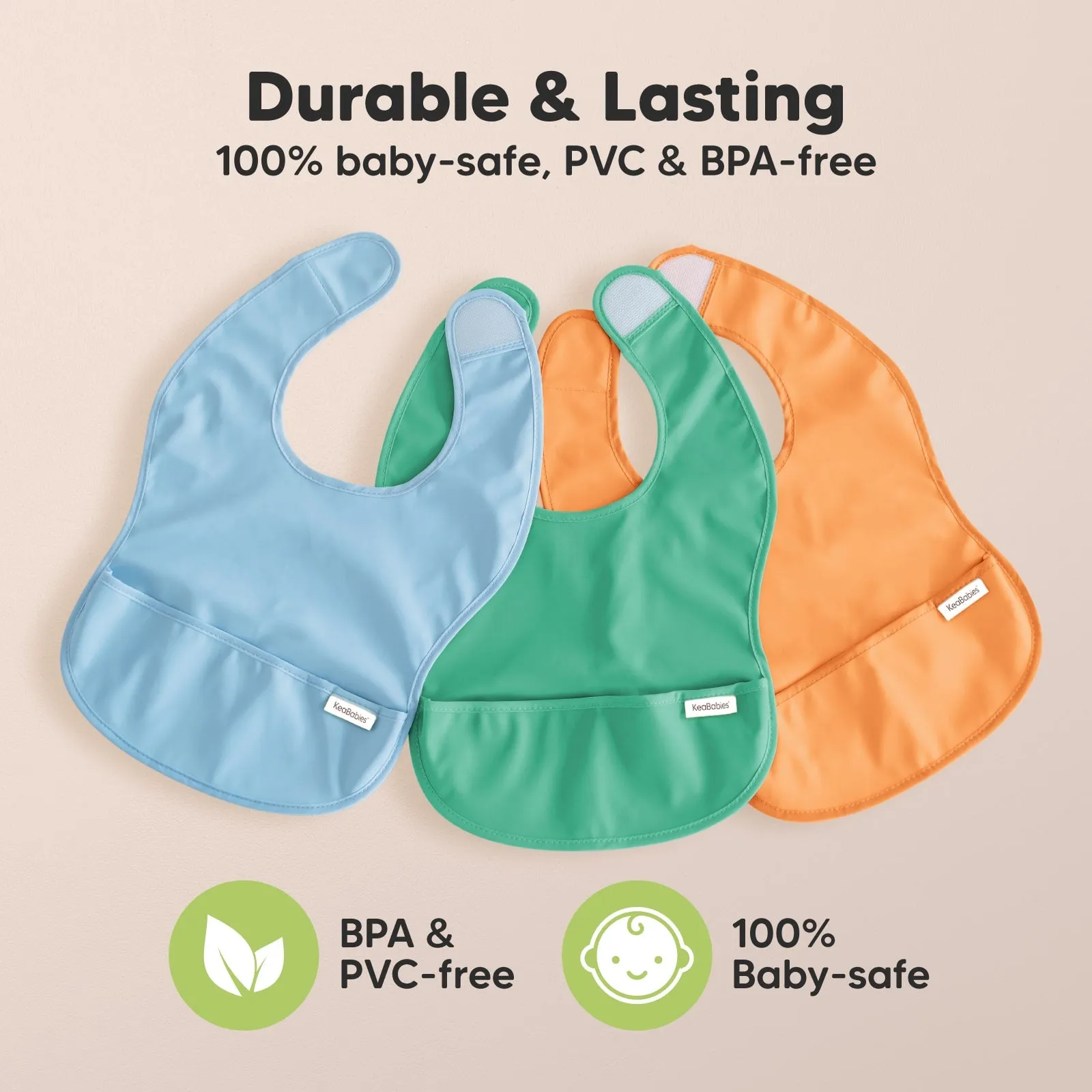 3-Pack Presto Waterproof Bibs (Jade)