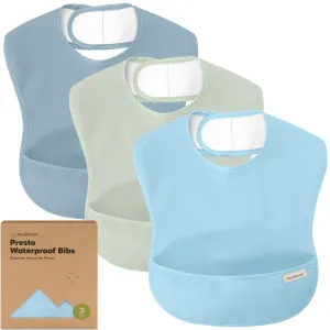 3-Pack Presto Waterproof Bibs (Ocean)