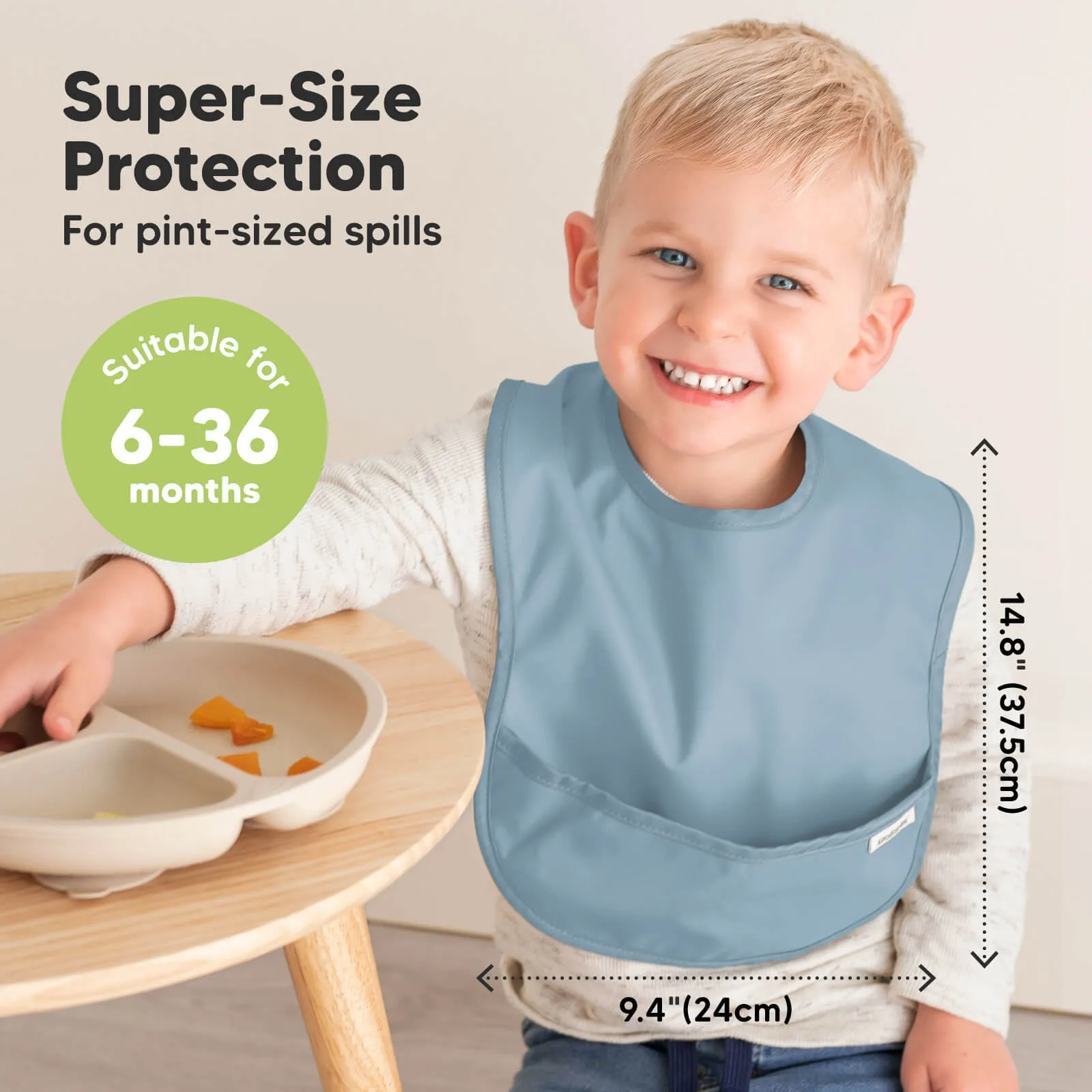 3-Pack Presto Waterproof Bibs (Ocean)