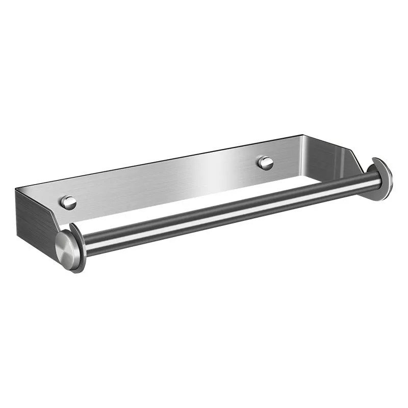 304 Tissue Rack Stainless Steel Kitchen No Punch Frame Wall Hanging Plastic Wrap Rack Towel Rack