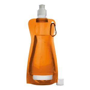 420ml Foldable Water Bottle with Carabiner Clip
