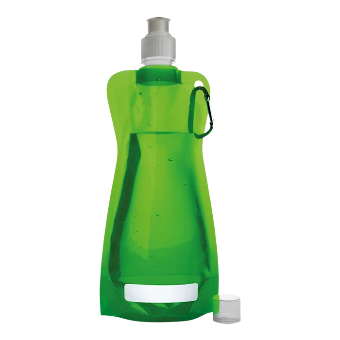 420ml Foldable Water Bottle with Carabiner Clip