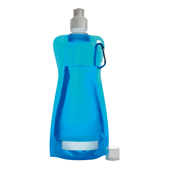 420ml Foldable Water Bottle with Carabiner Clip