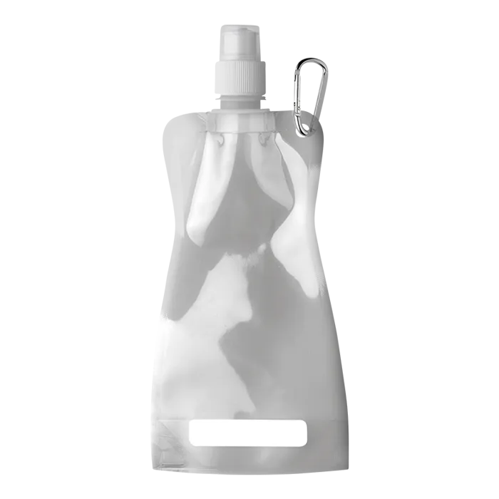 420ml Foldable Water Bottle with Carabiner Clip