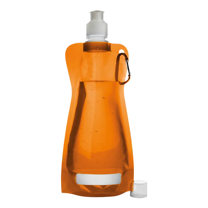 420ml Foldable Water Bottle with Carabiner Clip