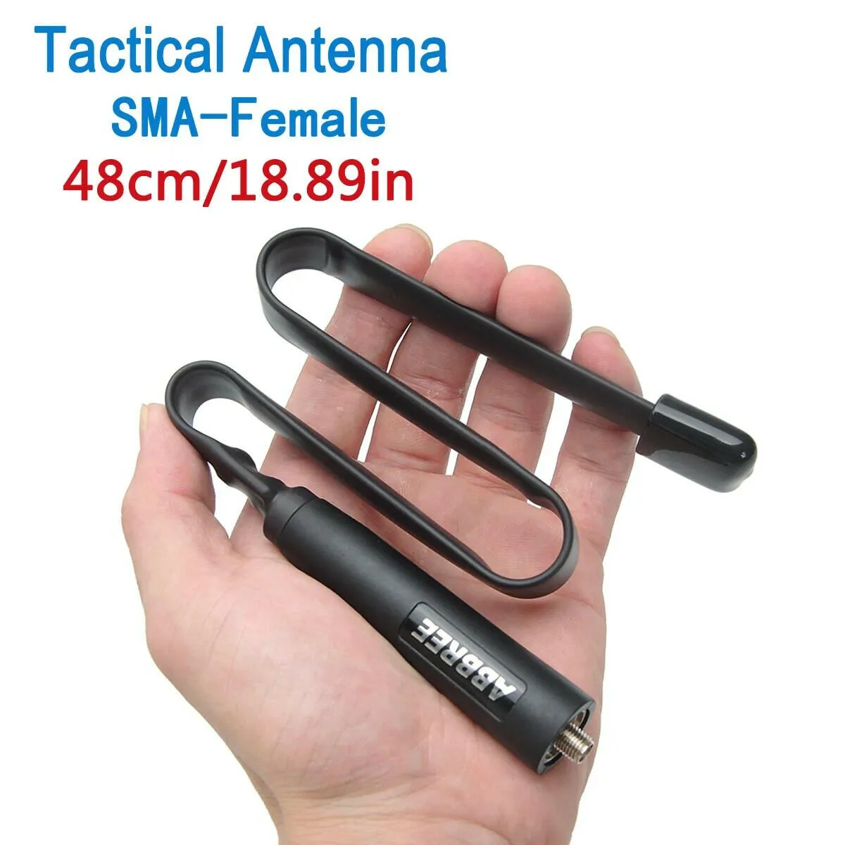 Abbree Walkie Talkie CS Tactical Foldable Antenna SMA-Female VHF UHF Dual Band For Baofeng UV-5R BF-888S UV-13 PRO UV-17