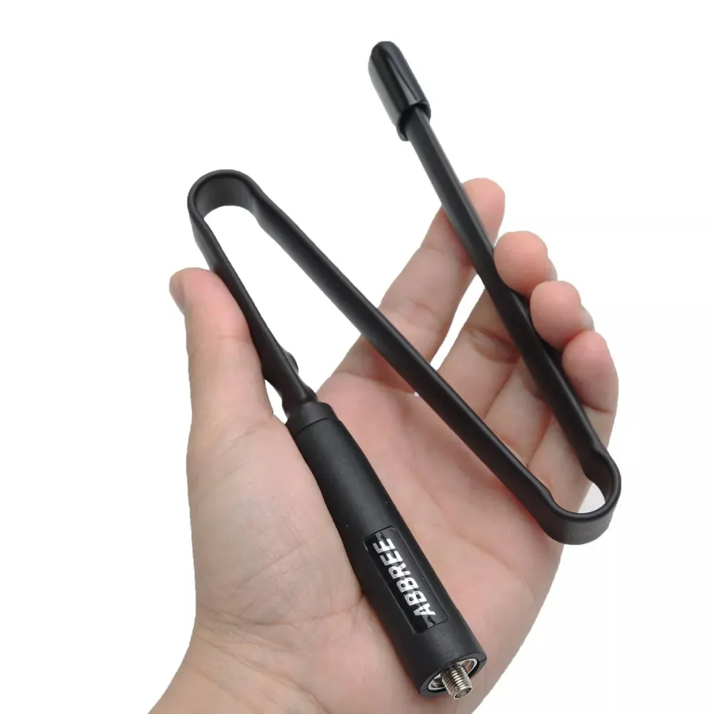 Abbree Walkie Talkie CS Tactical Foldable Antenna SMA-Female VHF UHF Dual Band For Baofeng UV-5R BF-888S UV-13 PRO UV-17