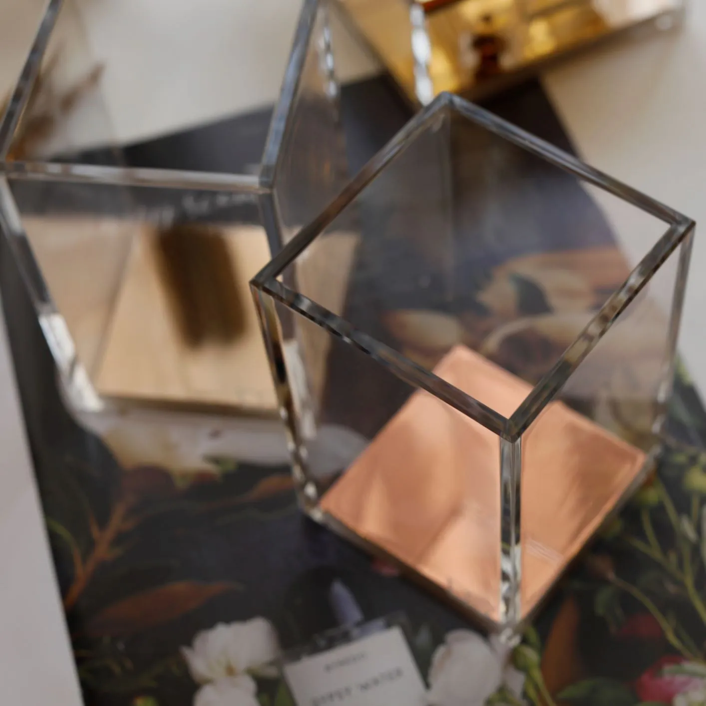Acrylic Pen holder (Gold, Rose Gold)