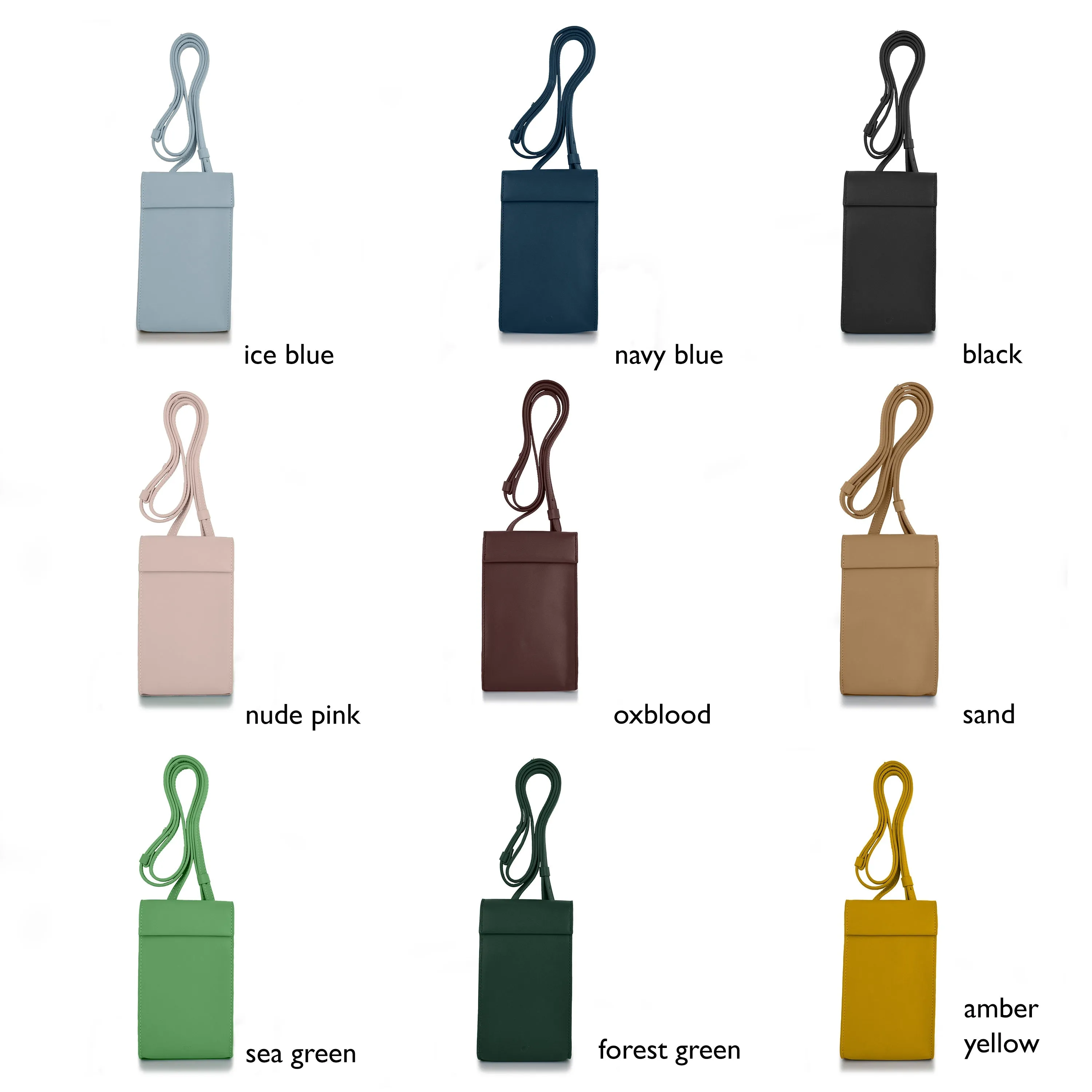 Adjustable Phone Bag in Oxblood