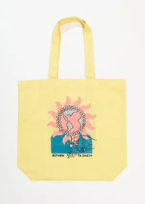 AFENDS Unisex Return To Earth - Tote Bag - Butter