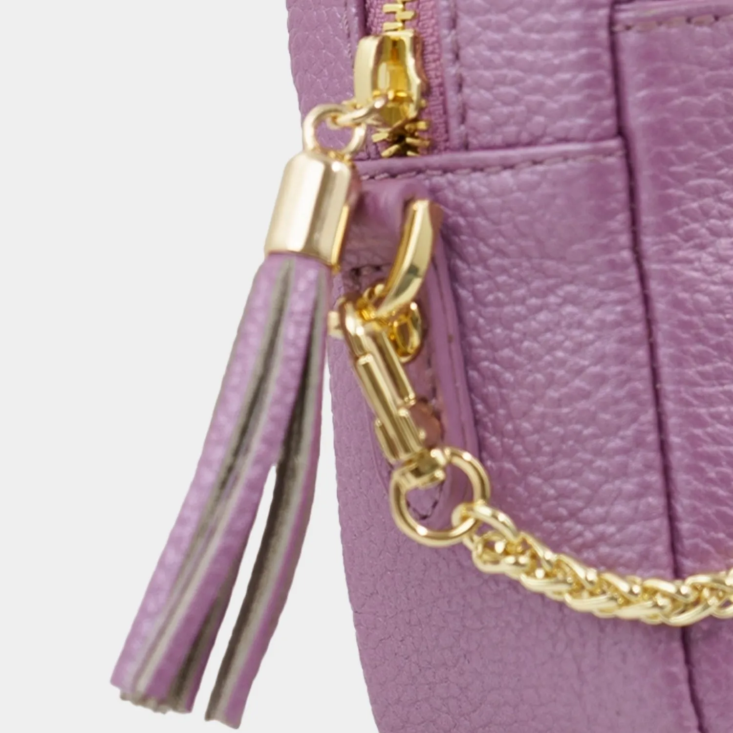ALESSIA Camera Bag with Chain purple heather