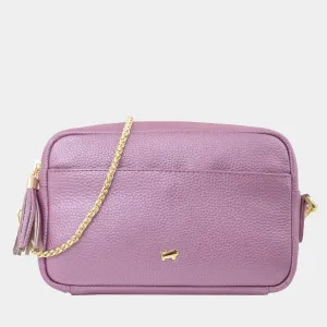 ALESSIA Camera Bag with Chain purple heather