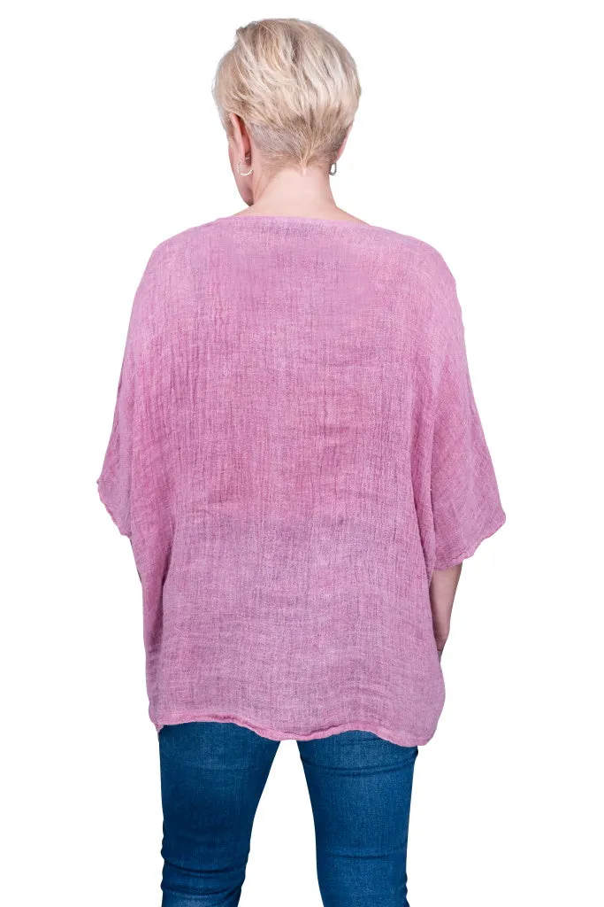 Anastasia Linen Top (BSS174)