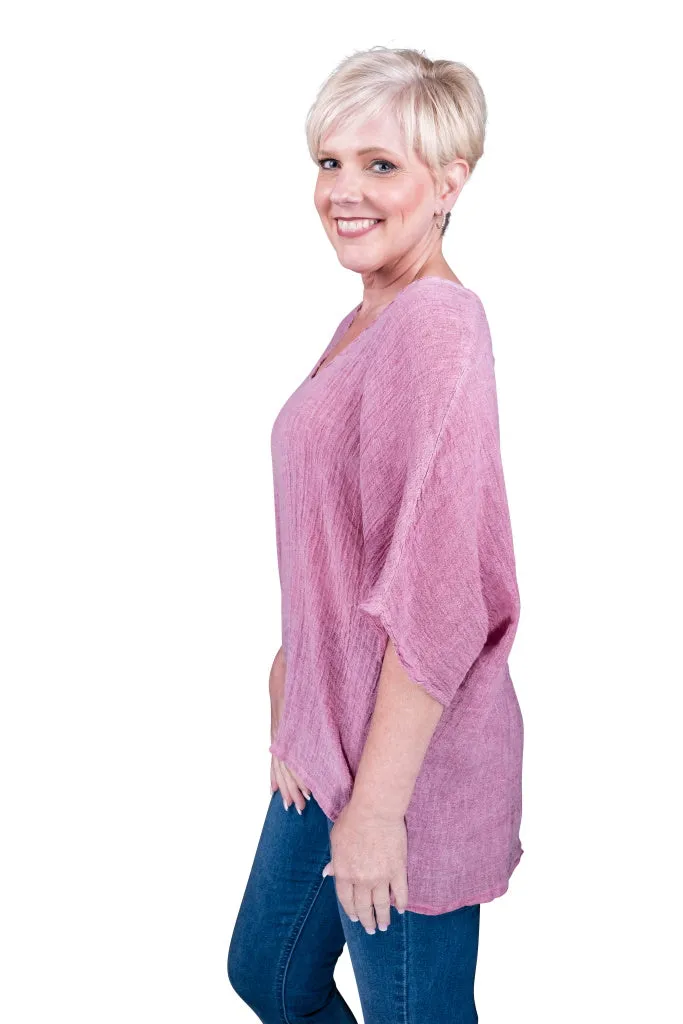 Anastasia Linen Top (BSS174)