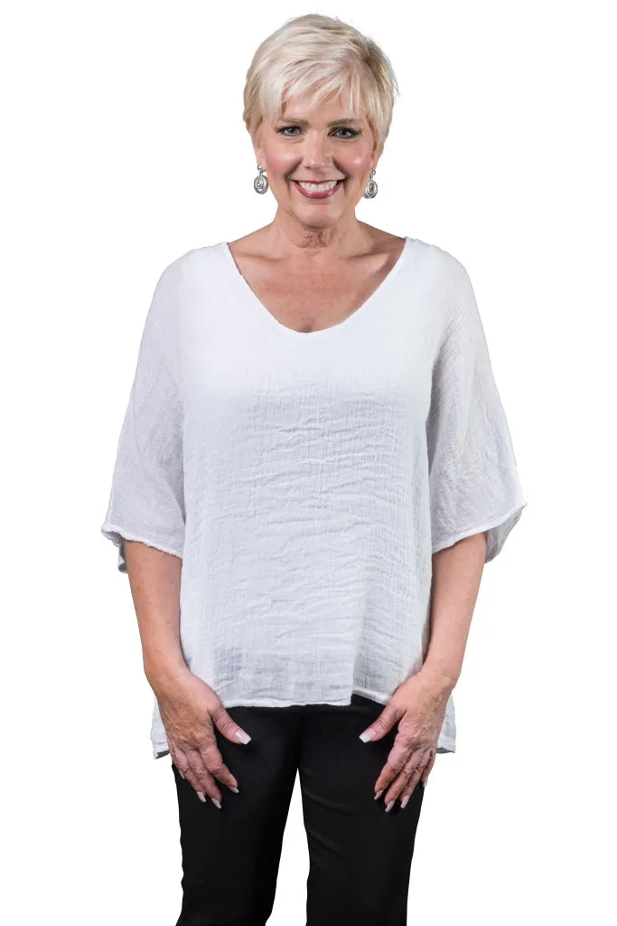 Anastasia Linen Top (BSS174)