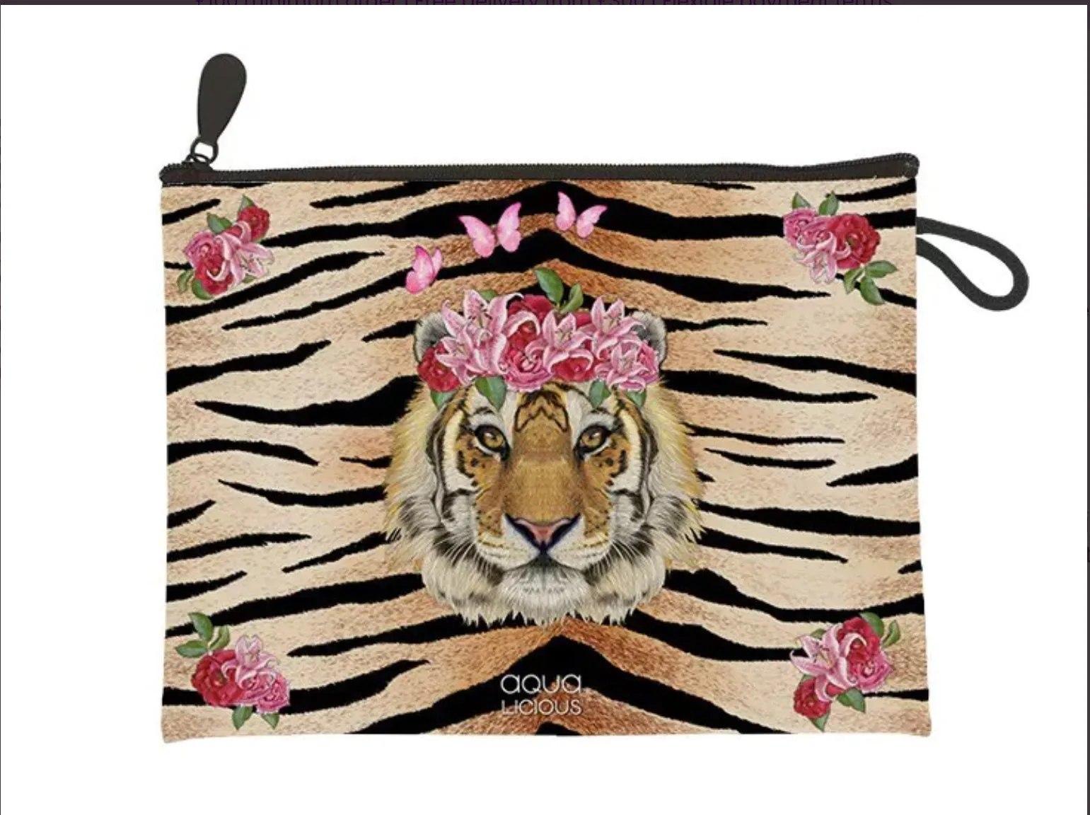 Aqua-licious - Tiger Clutch Pouch