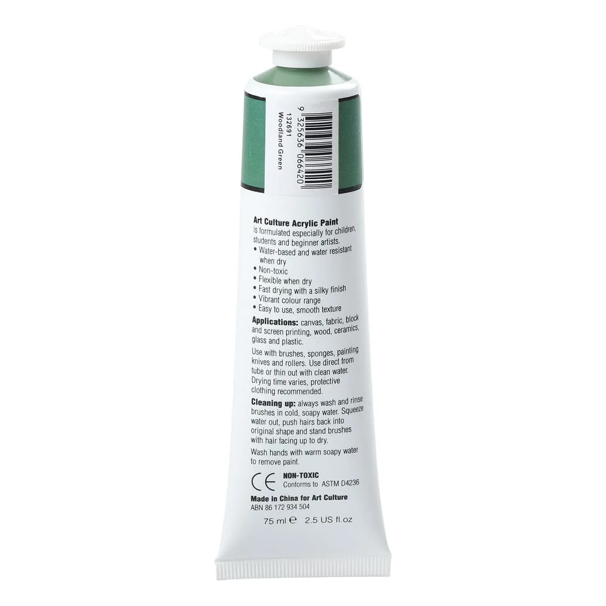 Art Culture Acrylic Paint Woodland Green 75ml