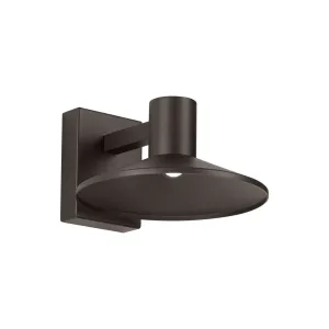 Ash 10 In. LED Hi-Output Outdoor Wall Sconce 675 Lumens 2700K Button Photocontrol Surge Protection Bronze Finish Clear Lens