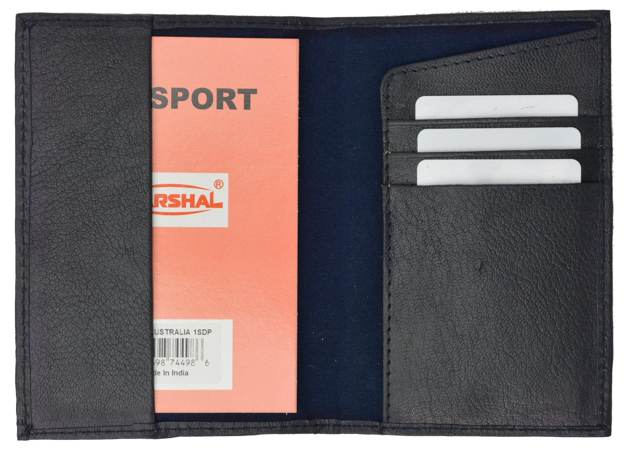 Australia Passport Cover Genuine Leather Passport Wallet Credit Card Slots for Travel with Imprint logo 601 Australia