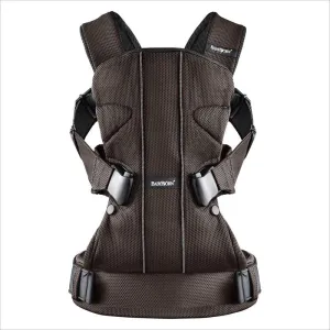 Baby Bjorn Baby Carrier One in Brown and Black Mesh
