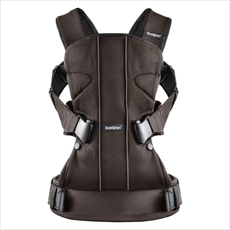 Baby Bjorn Baby Carrier One in Brown and Black Mesh
