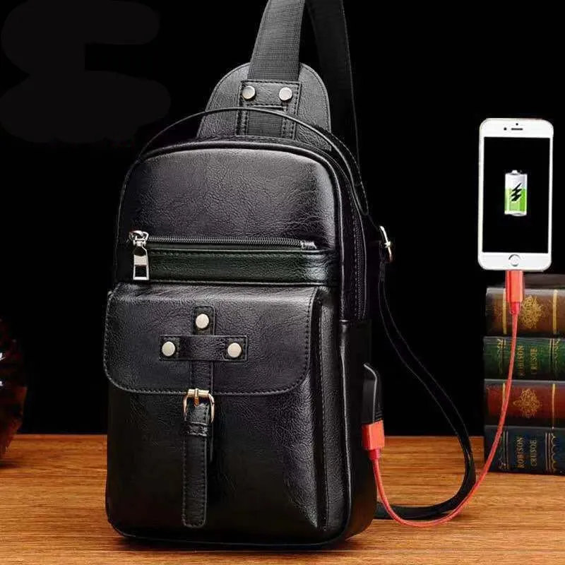 Backpack Waist Shoulder bag compatible with Ebook, Tablet and for Elephone U3H (2019) - Black