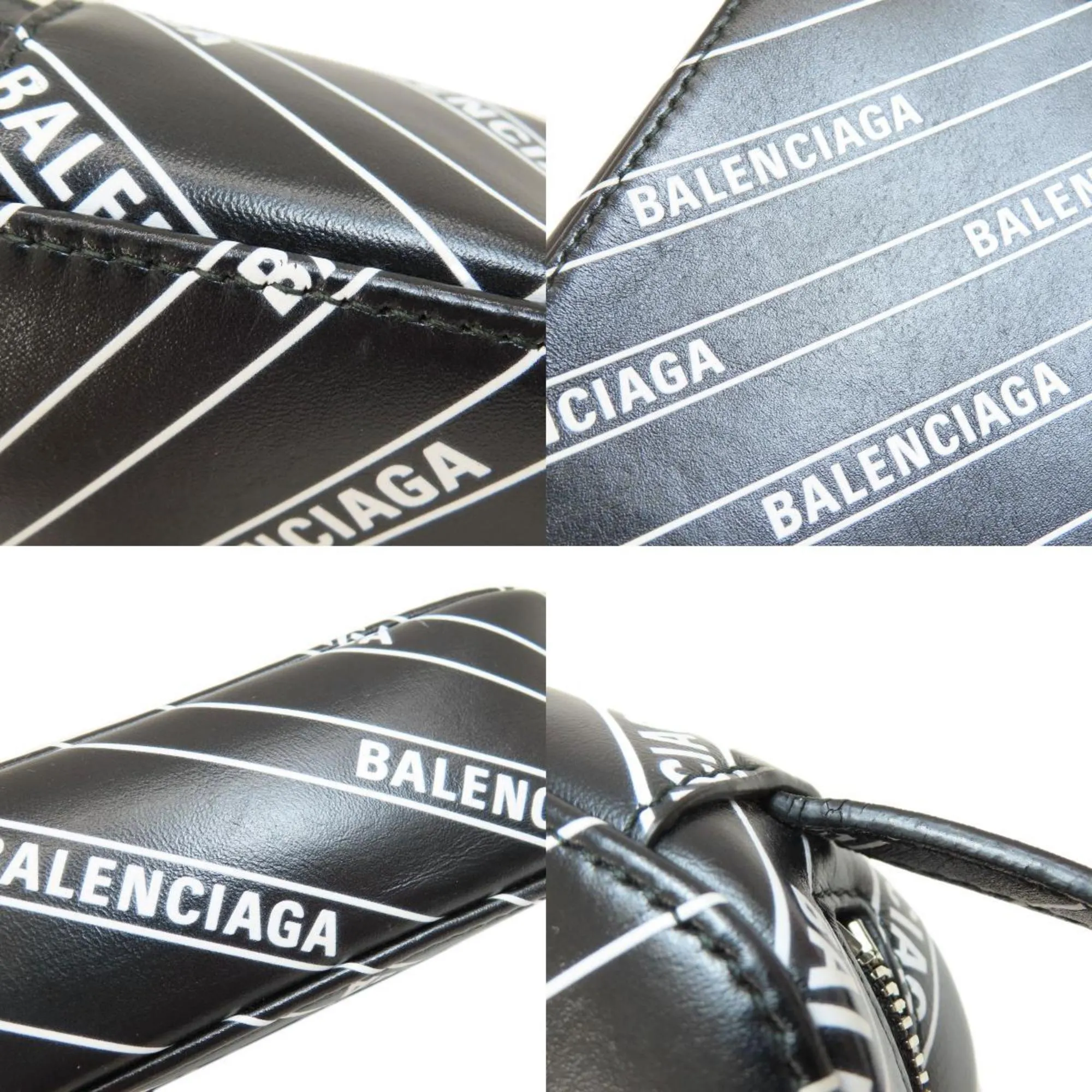 Balenciaga Camera Black Leather Bag