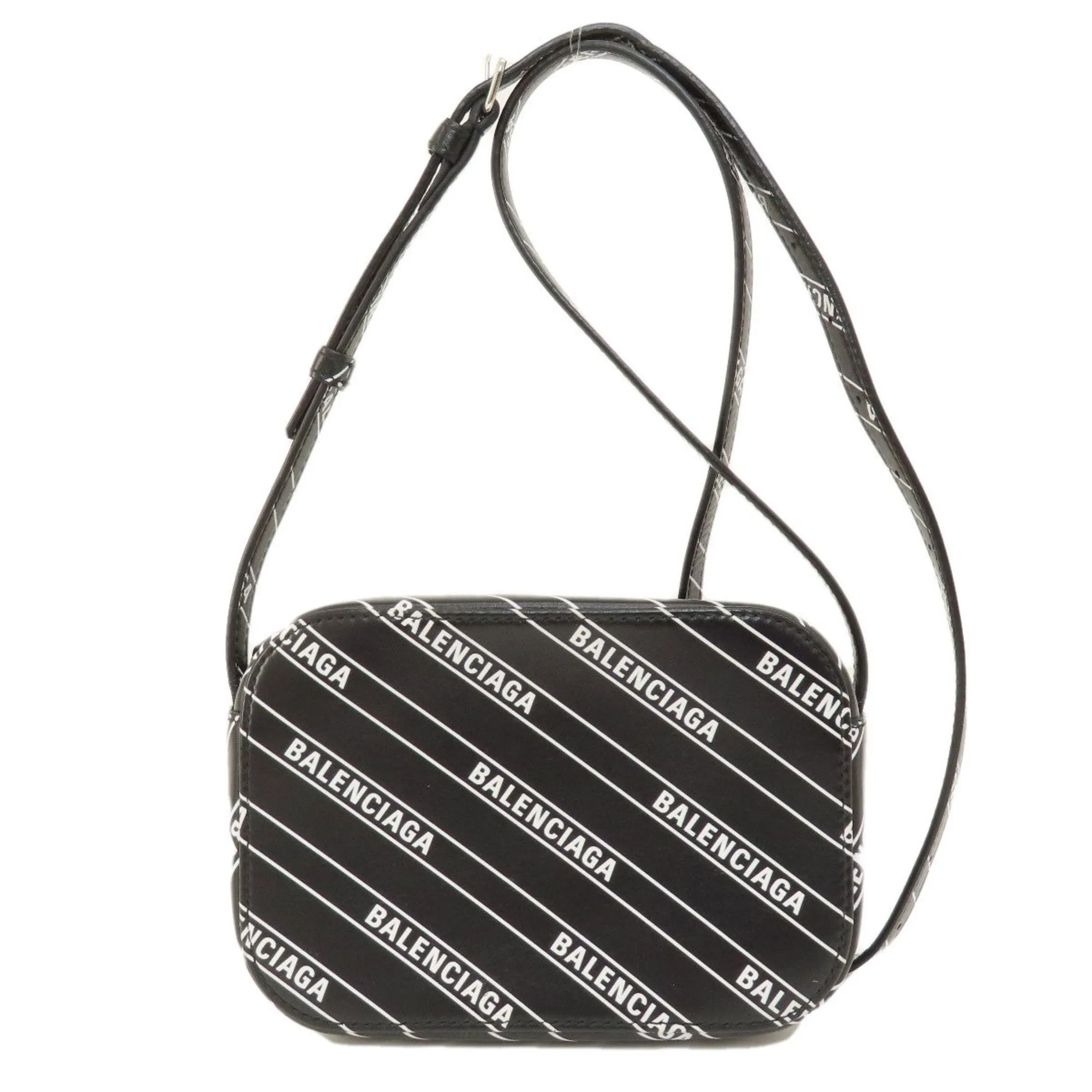 Balenciaga Camera Black Leather Bag