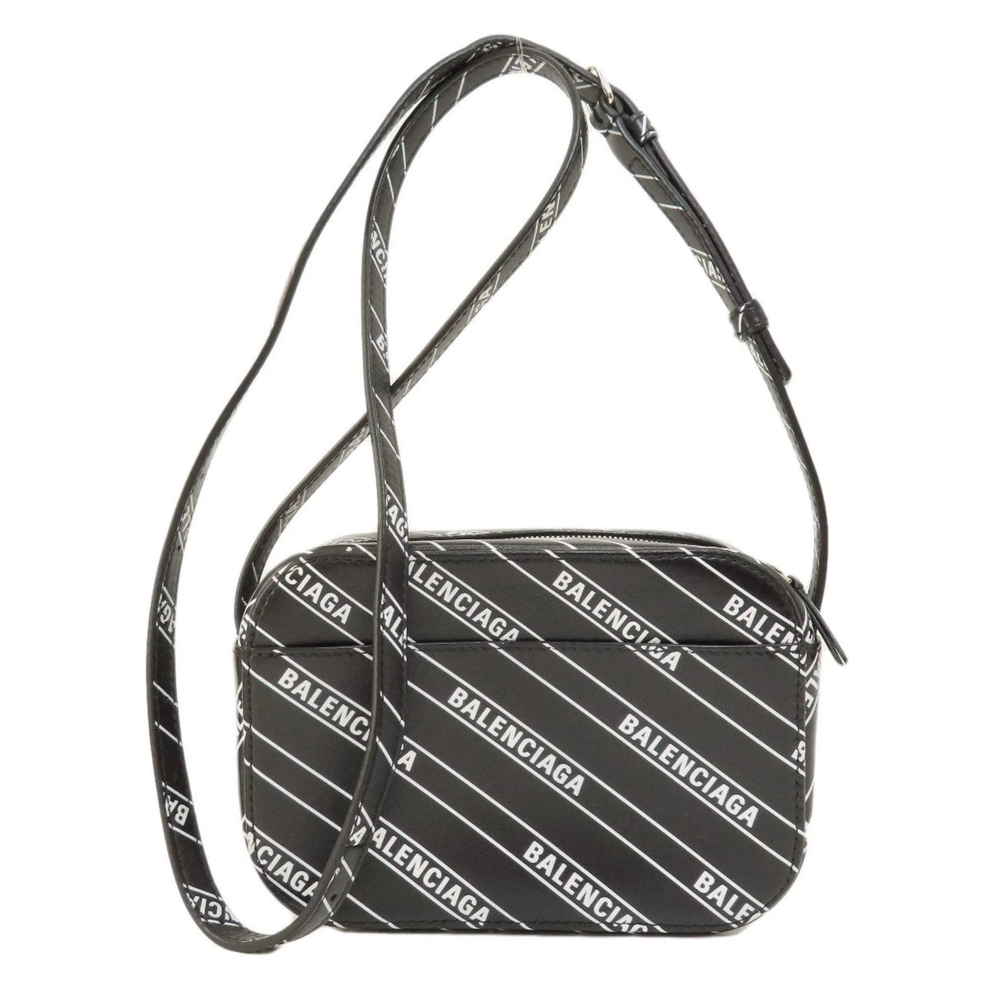Balenciaga Camera Black Leather Bag