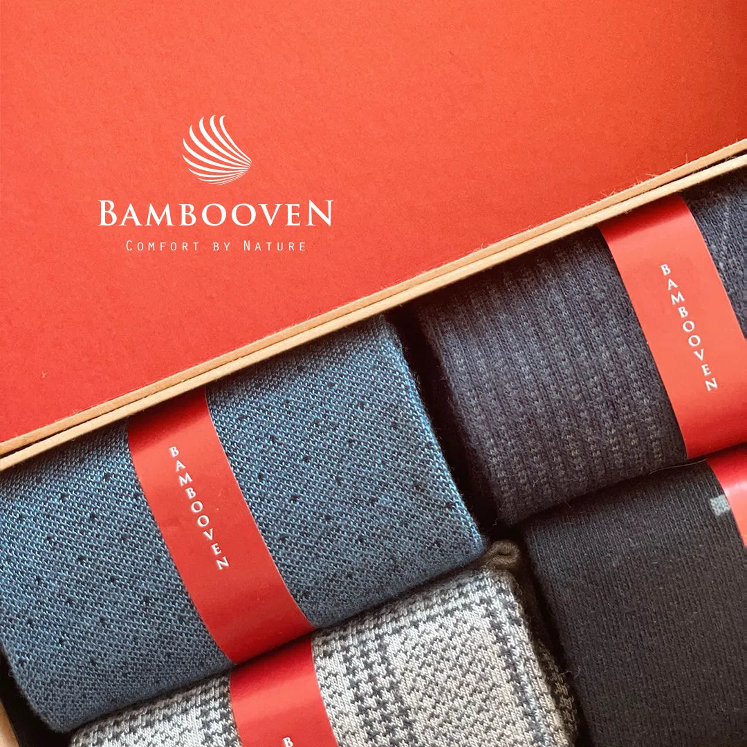 Bambooven Men’s Dress & Trouser Socks – Odor-Free Bamboo (6 Pairs) 595