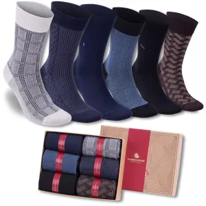 Bambooven Men’s Dress & Trouser Socks – Odor-Free Bamboo (6 Pairs) 595