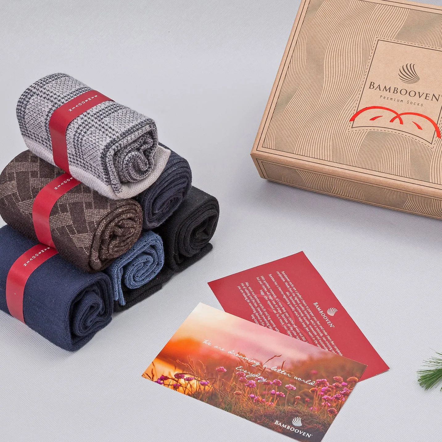 Bambooven Men’s Dress & Trouser Socks – Odor-Free Bamboo (6 Pairs) 595