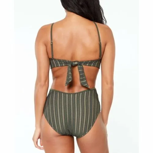 Bar III High-Neck Crochet Monokini Swimsuit