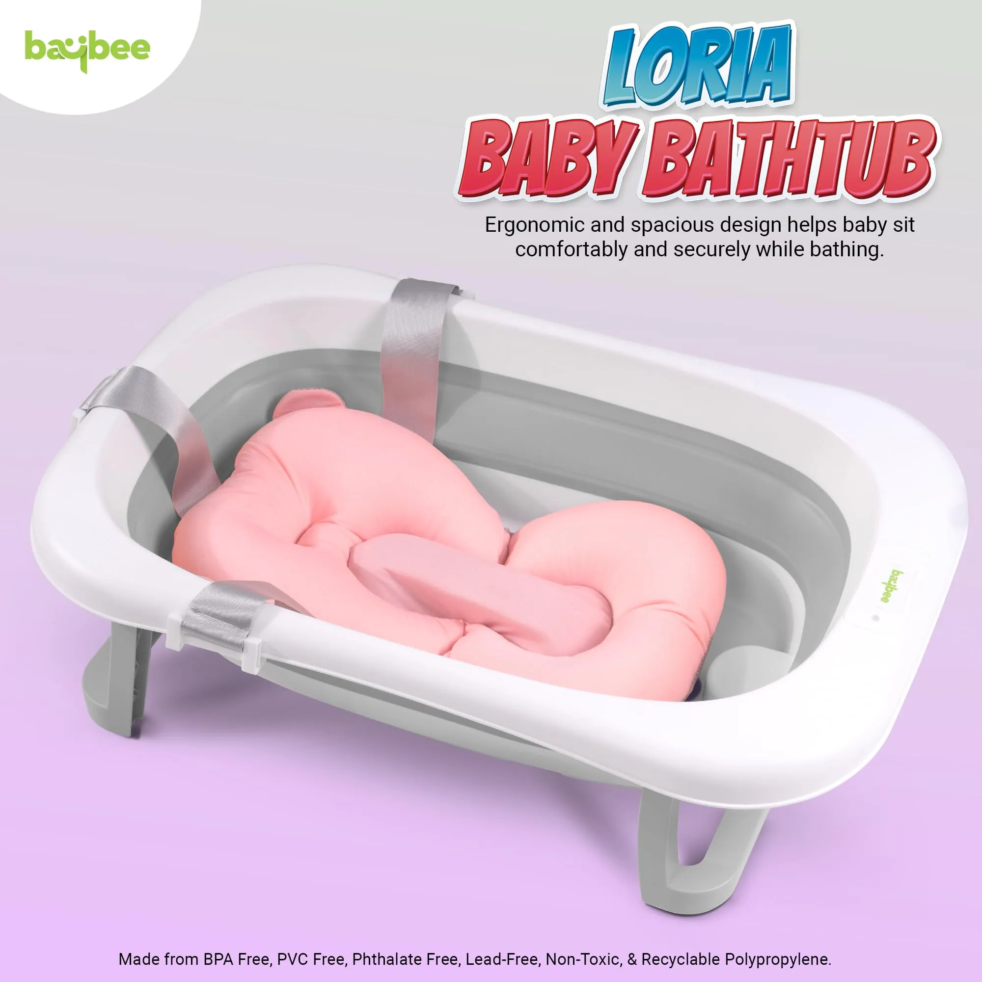 Baybee Loria Foldable Baby Bath Tub for Kids Mini Swimming Pool for Kids