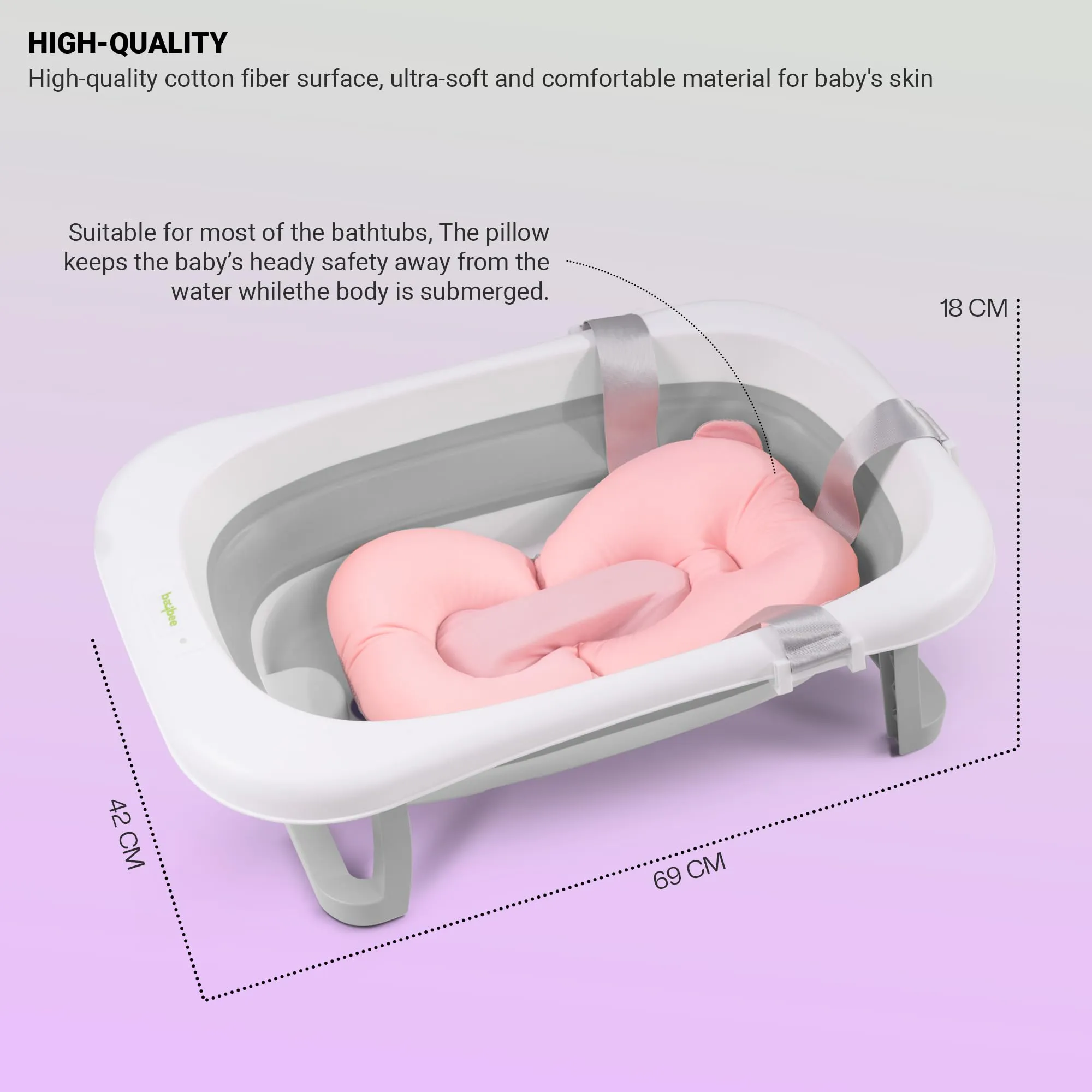 Baybee Loria Foldable Baby Bath Tub for Kids Mini Swimming Pool for Kids