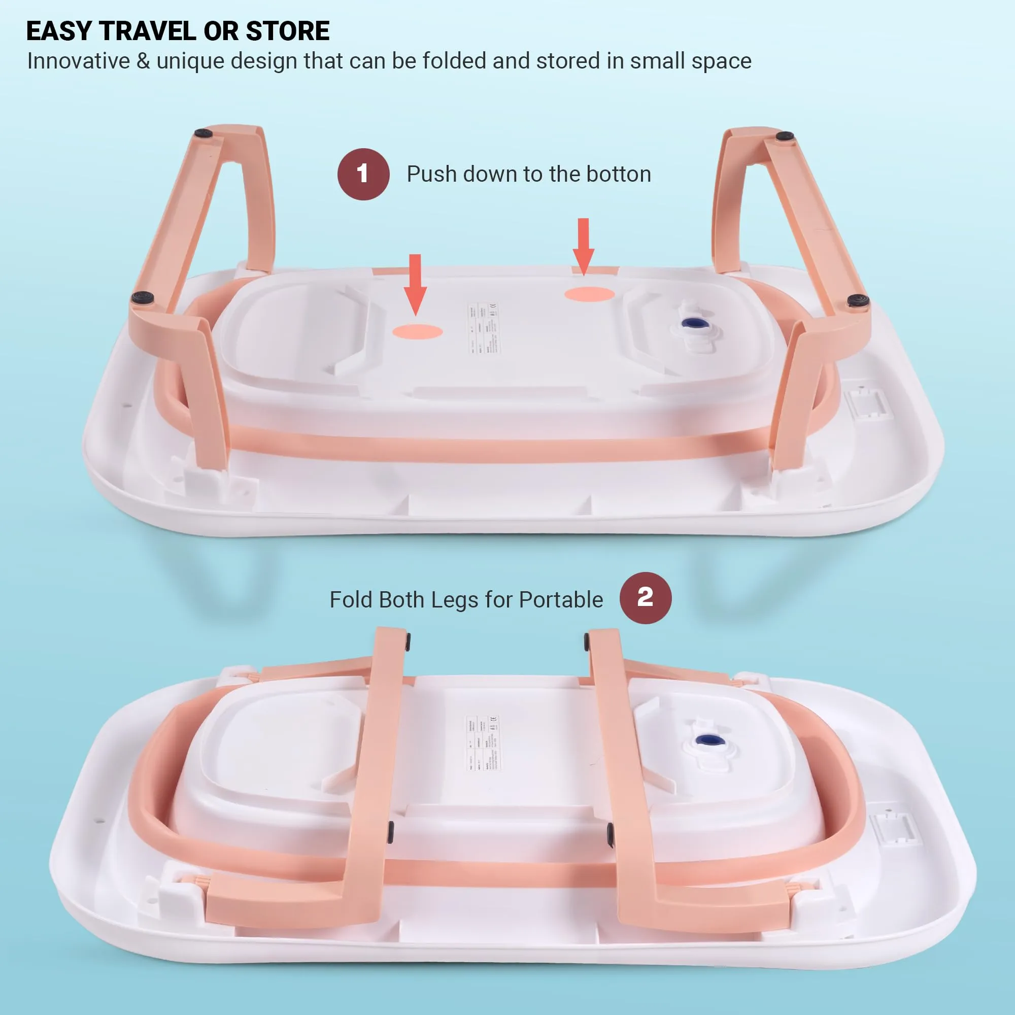Baybee Loria Foldable Baby Bath Tub for Kids Mini Swimming Pool for Kids