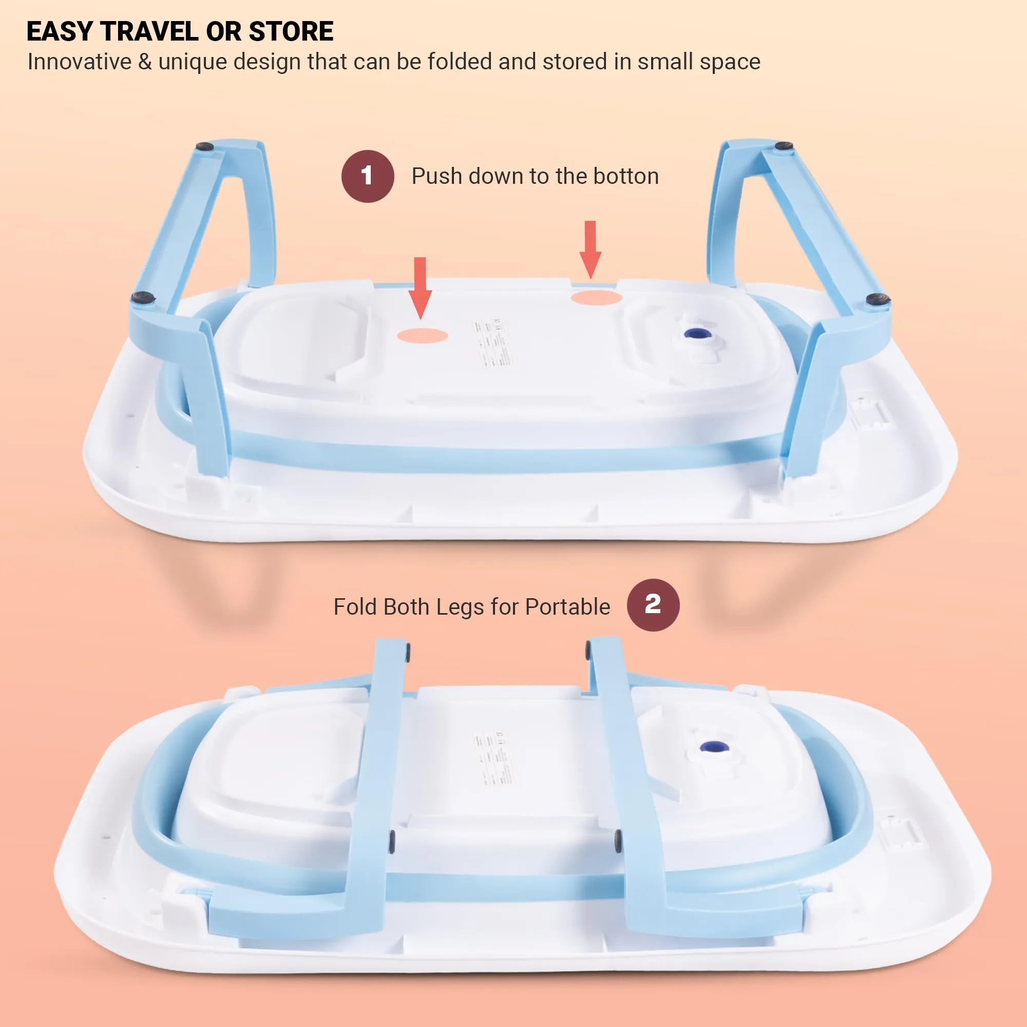 Baybee Loria Foldable Baby Bath Tub for Kids Mini Swimming Pool for Kids